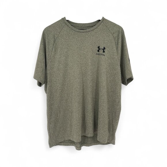 Under Armour 1369468 Mens UA Freedom Tech Short Sleeve Athletic Training T-Shirt - Picture 1 of 5